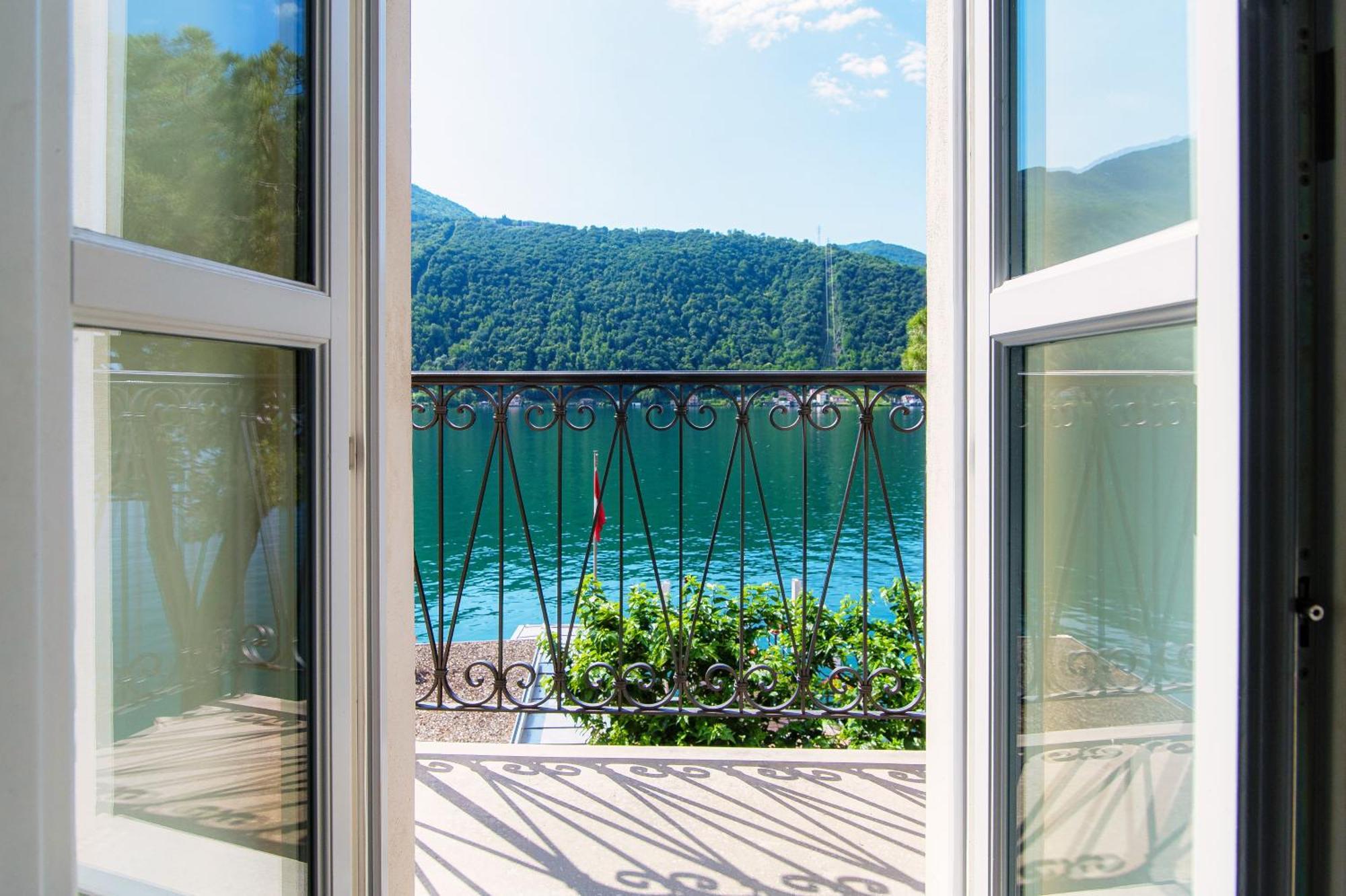 Il Balcone Sul Lago By Quokka 360 - Historic Lakeside Flat In Morcote Kültér fotó